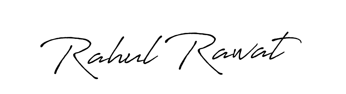 Design your own signature with our free online signature maker. With this signature software, you can create a handwritten (Antro_Vectra_Bolder) signature for name Rahul Rawat. Rahul Rawat signature style 7 images and pictures png