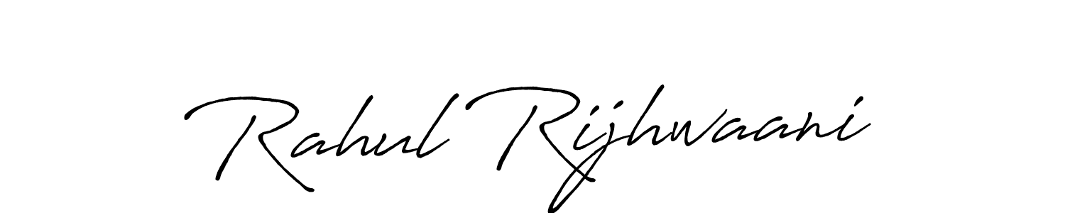 How to make Rahul Rijhwaani signature? Antro_Vectra_Bolder is a professional autograph style. Create handwritten signature for Rahul Rijhwaani name. Rahul Rijhwaani signature style 7 images and pictures png