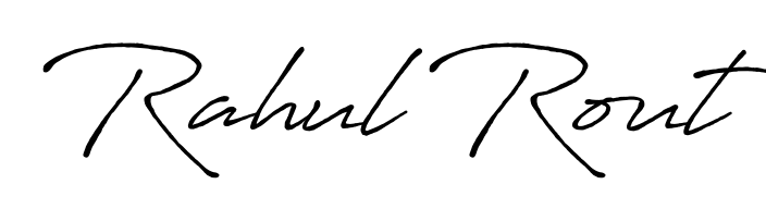 Also we have Rahul Rout name is the best signature style. Create professional handwritten signature collection using Antro_Vectra_Bolder autograph style. Rahul Rout signature style 7 images and pictures png