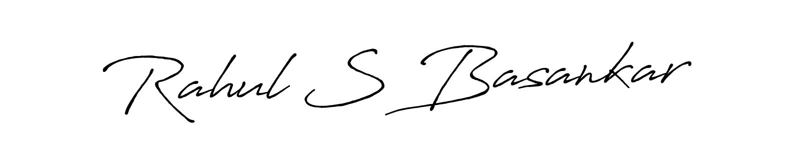Make a short Rahul S Basankar signature style. Manage your documents anywhere anytime using Antro_Vectra_Bolder. Create and add eSignatures, submit forms, share and send files easily. Rahul S Basankar signature style 7 images and pictures png
