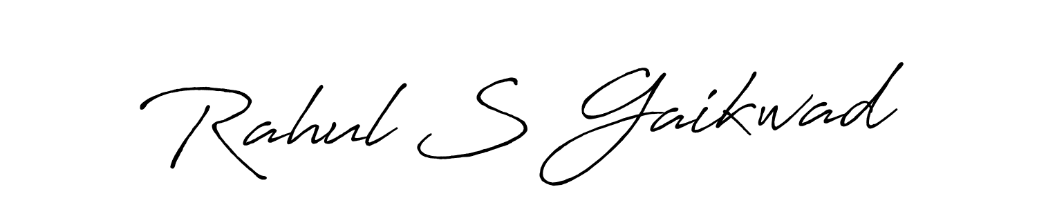 Also we have Rahul S Gaikwad name is the best signature style. Create professional handwritten signature collection using Antro_Vectra_Bolder autograph style. Rahul S Gaikwad signature style 7 images and pictures png