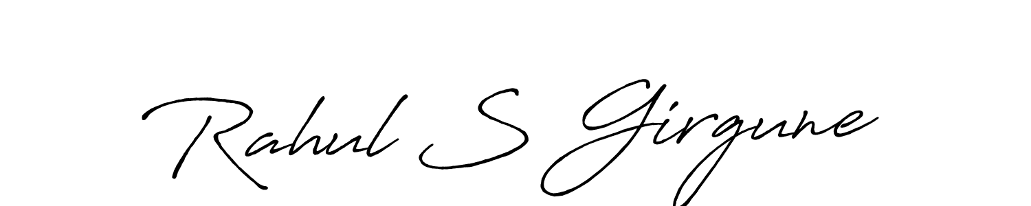 Also we have Rahul S Girgune name is the best signature style. Create professional handwritten signature collection using Antro_Vectra_Bolder autograph style. Rahul S Girgune signature style 7 images and pictures png