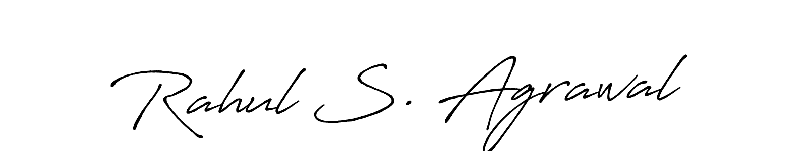 Use a signature maker to create a handwritten signature online. With this signature software, you can design (Antro_Vectra_Bolder) your own signature for name Rahul S. Agrawal. Rahul S. Agrawal signature style 7 images and pictures png