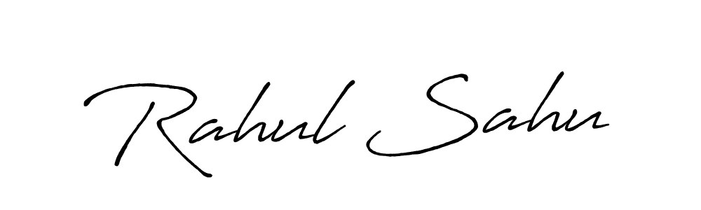 How to make Rahul Sahu signature? Antro_Vectra_Bolder is a professional autograph style. Create handwritten signature for Rahul Sahu name. Rahul Sahu signature style 7 images and pictures png