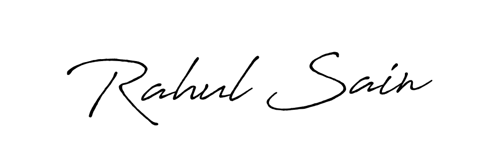 You should practise on your own different ways (Antro_Vectra_Bolder) to write your name (Rahul Sain) in signature. don't let someone else do it for you. Rahul Sain signature style 7 images and pictures png