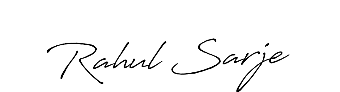 Make a short Rahul Sarje signature style. Manage your documents anywhere anytime using Antro_Vectra_Bolder. Create and add eSignatures, submit forms, share and send files easily. Rahul Sarje signature style 7 images and pictures png