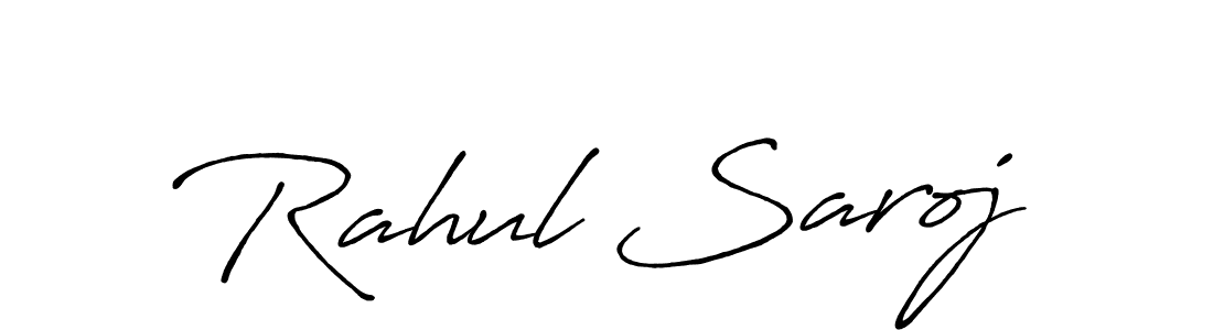 Design your own signature with our free online signature maker. With this signature software, you can create a handwritten (Antro_Vectra_Bolder) signature for name Rahul Saroj. Rahul Saroj signature style 7 images and pictures png