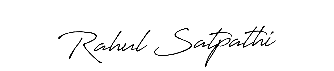 Design your own signature with our free online signature maker. With this signature software, you can create a handwritten (Antro_Vectra_Bolder) signature for name Rahul Satpathi. Rahul Satpathi signature style 7 images and pictures png