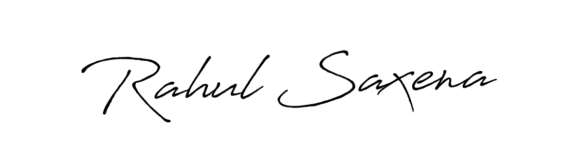 Use a signature maker to create a handwritten signature online. With this signature software, you can design (Antro_Vectra_Bolder) your own signature for name Rahul Saxena. Rahul Saxena signature style 7 images and pictures png