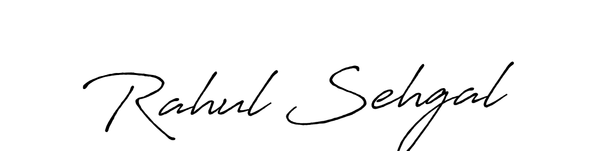 How to make Rahul Sehgal name signature. Use Antro_Vectra_Bolder style for creating short signs online. This is the latest handwritten sign. Rahul Sehgal signature style 7 images and pictures png