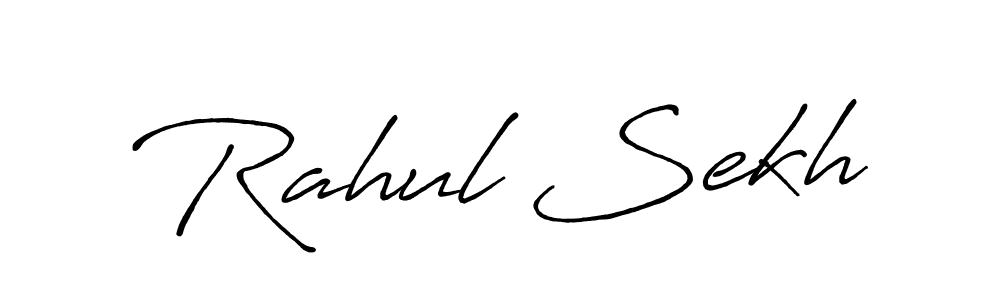 Use a signature maker to create a handwritten signature online. With this signature software, you can design (Antro_Vectra_Bolder) your own signature for name Rahul Sekh. Rahul Sekh signature style 7 images and pictures png