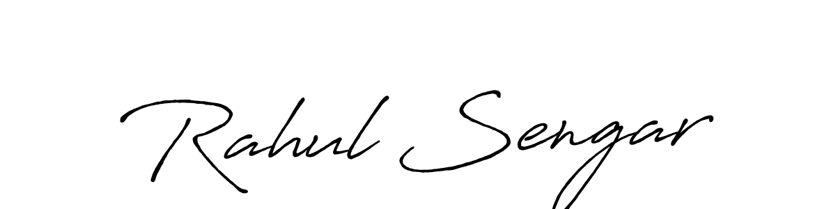 Use a signature maker to create a handwritten signature online. With this signature software, you can design (Antro_Vectra_Bolder) your own signature for name Rahul Sengar. Rahul Sengar signature style 7 images and pictures png