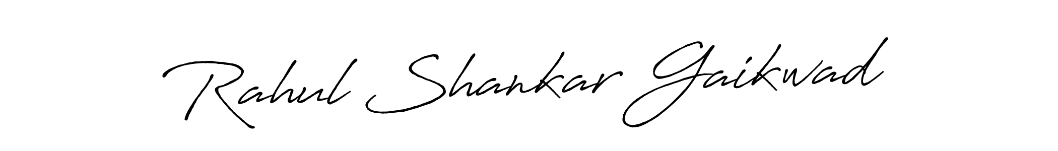 How to make Rahul Shankar Gaikwad name signature. Use Antro_Vectra_Bolder style for creating short signs online. This is the latest handwritten sign. Rahul Shankar Gaikwad signature style 7 images and pictures png