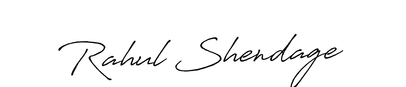 Make a beautiful signature design for name Rahul Shendage. With this signature (Antro_Vectra_Bolder) style, you can create a handwritten signature for free. Rahul Shendage signature style 7 images and pictures png