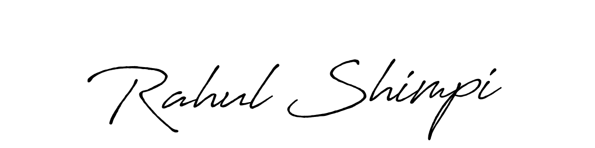 Also You can easily find your signature by using the search form. We will create Rahul Shimpi name handwritten signature images for you free of cost using Antro_Vectra_Bolder sign style. Rahul Shimpi signature style 7 images and pictures png