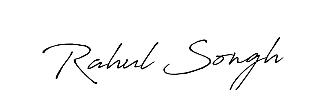 Create a beautiful signature design for name Rahul Songh. With this signature (Antro_Vectra_Bolder) fonts, you can make a handwritten signature for free. Rahul Songh signature style 7 images and pictures png