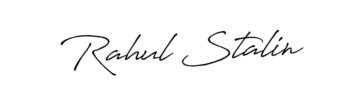 Rahul Stalin stylish signature style. Best Handwritten Sign (Antro_Vectra_Bolder) for my name. Handwritten Signature Collection Ideas for my name Rahul Stalin. Rahul Stalin signature style 7 images and pictures png