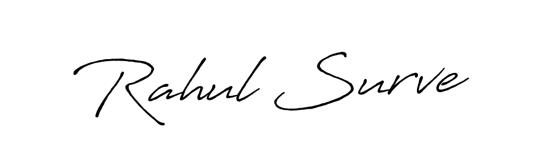 Design your own signature with our free online signature maker. With this signature software, you can create a handwritten (Antro_Vectra_Bolder) signature for name Rahul Surve. Rahul Surve signature style 7 images and pictures png