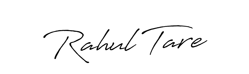Design your own signature with our free online signature maker. With this signature software, you can create a handwritten (Antro_Vectra_Bolder) signature for name Rahul Tare. Rahul Tare signature style 7 images and pictures png