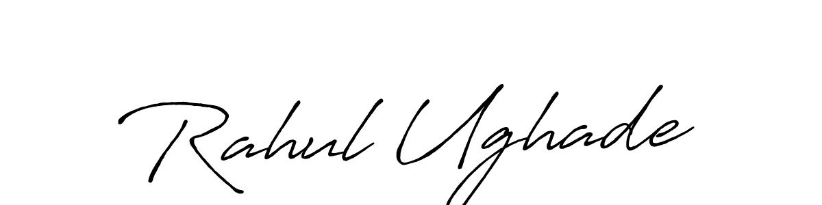 Rahul Ughade stylish signature style. Best Handwritten Sign (Antro_Vectra_Bolder) for my name. Handwritten Signature Collection Ideas for my name Rahul Ughade. Rahul Ughade signature style 7 images and pictures png