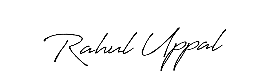 Also we have Rahul Uppal name is the best signature style. Create professional handwritten signature collection using Antro_Vectra_Bolder autograph style. Rahul Uppal signature style 7 images and pictures png