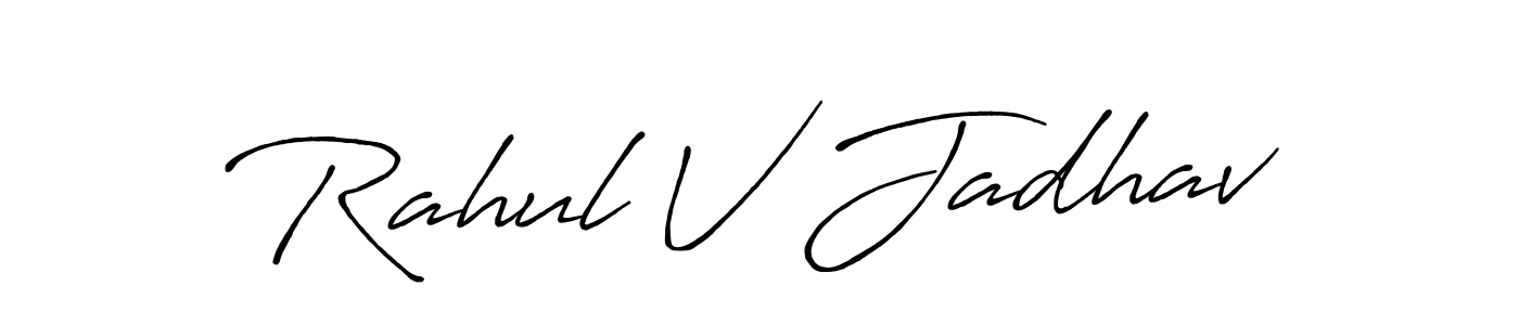 You can use this online signature creator to create a handwritten signature for the name Rahul V Jadhav. This is the best online autograph maker. Rahul V Jadhav signature style 7 images and pictures png