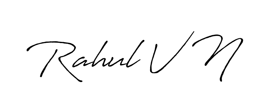 Make a beautiful signature design for name Rahul V N. Use this online signature maker to create a handwritten signature for free. Rahul V N signature style 7 images and pictures png