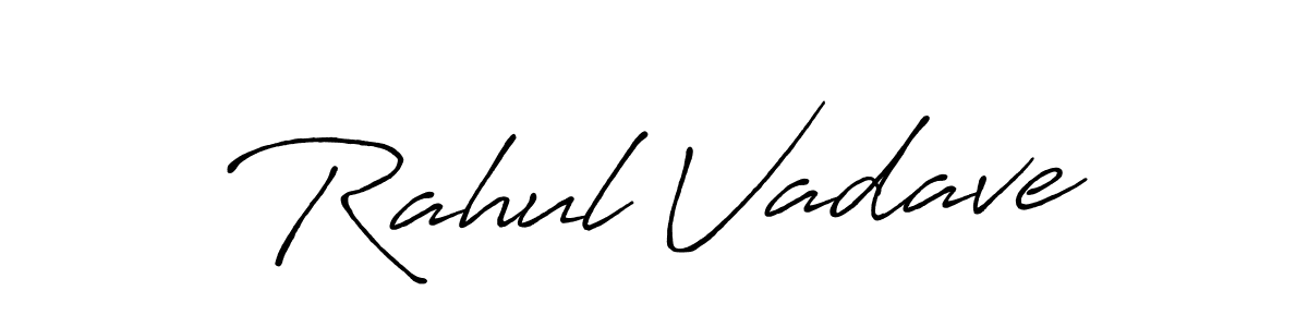Also You can easily find your signature by using the search form. We will create Rahul Vadave name handwritten signature images for you free of cost using Antro_Vectra_Bolder sign style. Rahul Vadave signature style 7 images and pictures png