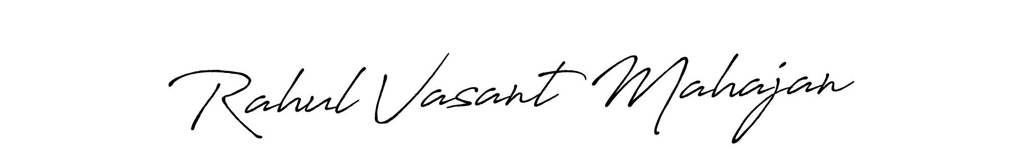 The best way (Antro_Vectra_Bolder) to make a short signature is to pick only two or three words in your name. The name Rahul Vasant Mahajan include a total of six letters. For converting this name. Rahul Vasant Mahajan signature style 7 images and pictures png