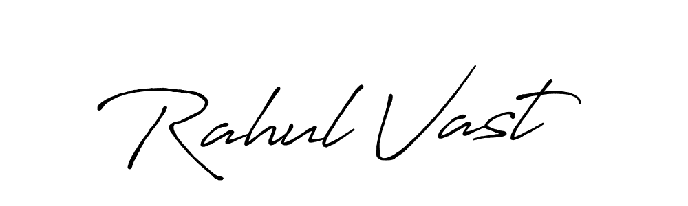 This is the best signature style for the Rahul Vast name. Also you like these signature font (Antro_Vectra_Bolder). Mix name signature. Rahul Vast signature style 7 images and pictures png