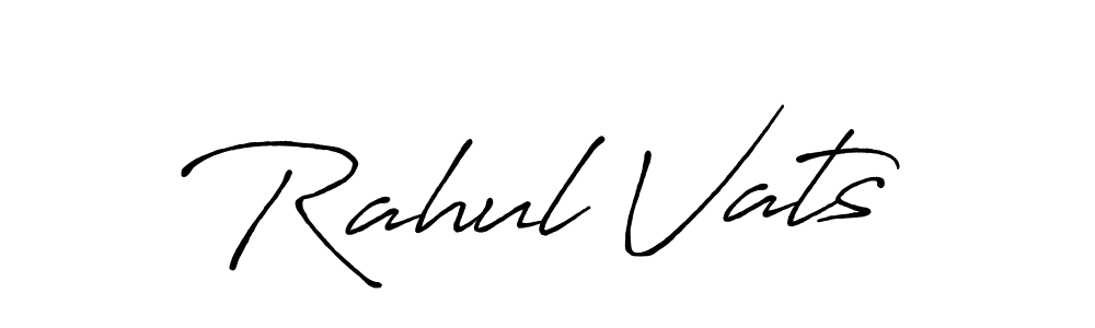 This is the best signature style for the Rahul Vats name. Also you like these signature font (Antro_Vectra_Bolder). Mix name signature. Rahul Vats signature style 7 images and pictures png