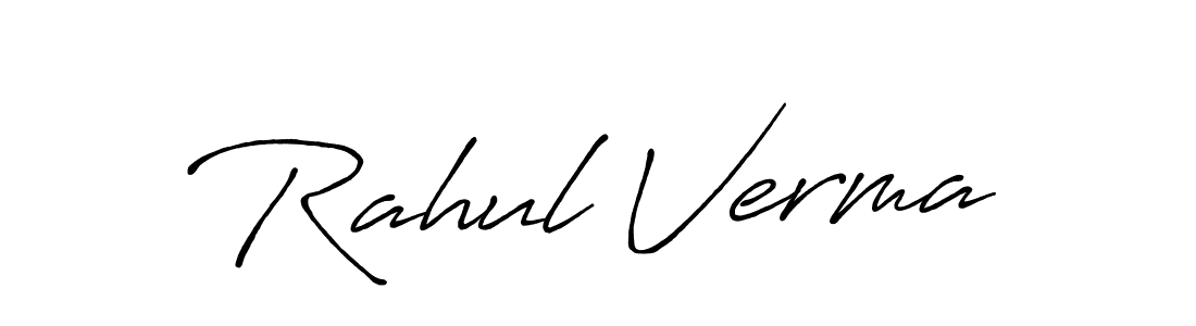 Rahul Verma stylish signature style. Best Handwritten Sign (Antro_Vectra_Bolder) for my name. Handwritten Signature Collection Ideas for my name Rahul Verma. Rahul Verma signature style 7 images and pictures png