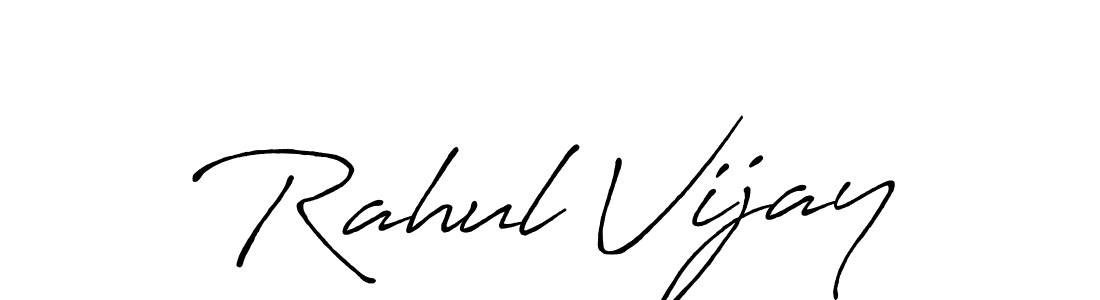 How to Draw Rahul Vijay signature style? Antro_Vectra_Bolder is a latest design signature styles for name Rahul Vijay. Rahul Vijay signature style 7 images and pictures png