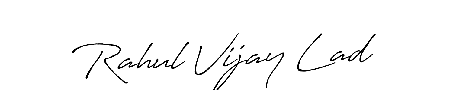 Also You can easily find your signature by using the search form. We will create Rahul Vijay Lad name handwritten signature images for you free of cost using Antro_Vectra_Bolder sign style. Rahul Vijay Lad signature style 7 images and pictures png