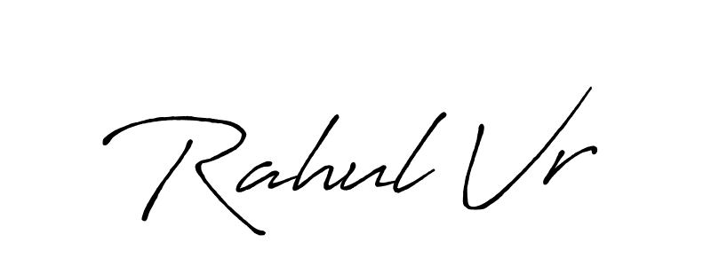 The best way (Antro_Vectra_Bolder) to make a short signature is to pick only two or three words in your name. The name Rahul Vr include a total of six letters. For converting this name. Rahul Vr signature style 7 images and pictures png