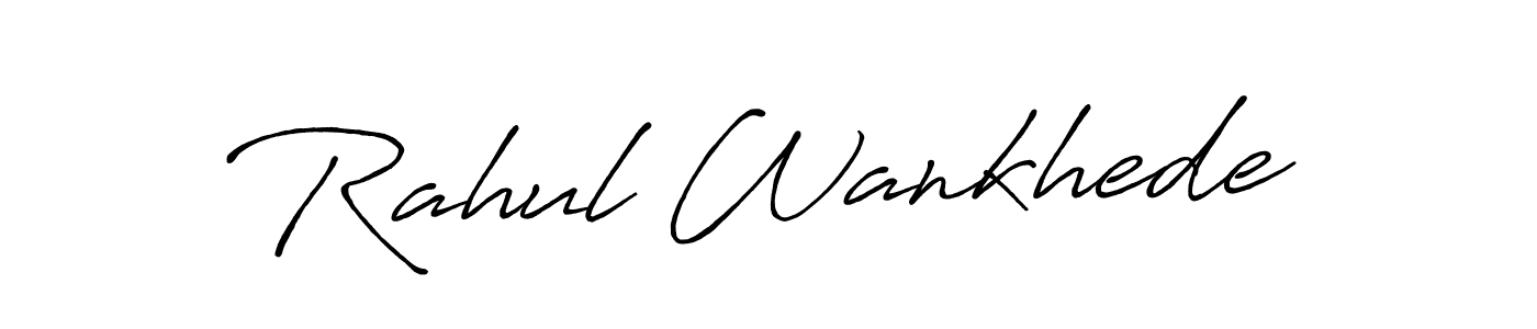 How to make Rahul Wankhede signature? Antro_Vectra_Bolder is a professional autograph style. Create handwritten signature for Rahul Wankhede name. Rahul Wankhede signature style 7 images and pictures png