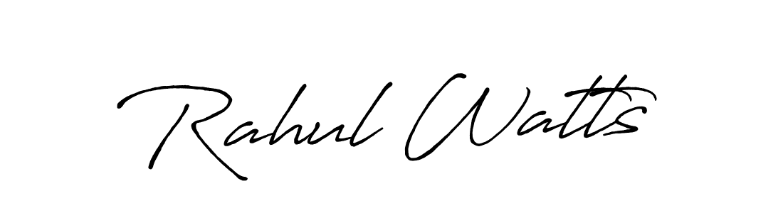 Once you've used our free online signature maker to create your best signature Antro_Vectra_Bolder style, it's time to enjoy all of the benefits that Rahul Watts name signing documents. Rahul Watts signature style 7 images and pictures png