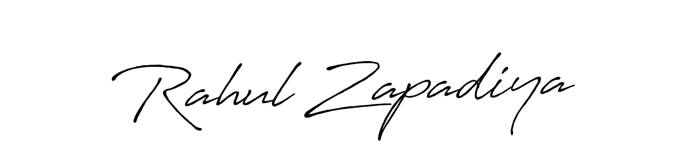 Make a short Rahul Zapadiya signature style. Manage your documents anywhere anytime using Antro_Vectra_Bolder. Create and add eSignatures, submit forms, share and send files easily. Rahul Zapadiya signature style 7 images and pictures png