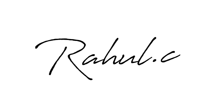 The best way (Antro_Vectra_Bolder) to make a short signature is to pick only two or three words in your name. The name Rahul.c include a total of six letters. For converting this name. Rahul.c signature style 7 images and pictures png