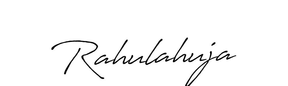 Also You can easily find your signature by using the search form. We will create Rahulahuja name handwritten signature images for you free of cost using Antro_Vectra_Bolder sign style. Rahulahuja signature style 7 images and pictures png