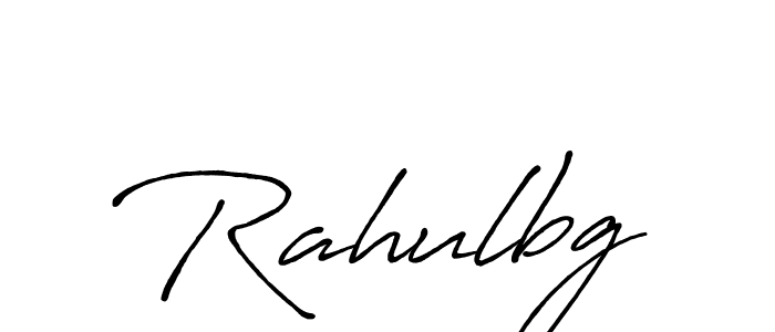 How to make Rahulbg name signature. Use Antro_Vectra_Bolder style for creating short signs online. This is the latest handwritten sign. Rahulbg signature style 7 images and pictures png