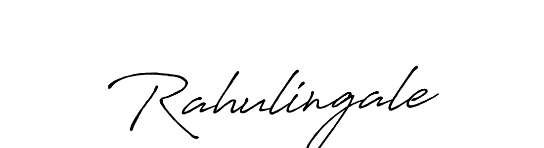 Make a beautiful signature design for name Rahulingale. With this signature (Antro_Vectra_Bolder) style, you can create a handwritten signature for free. Rahulingale signature style 7 images and pictures png