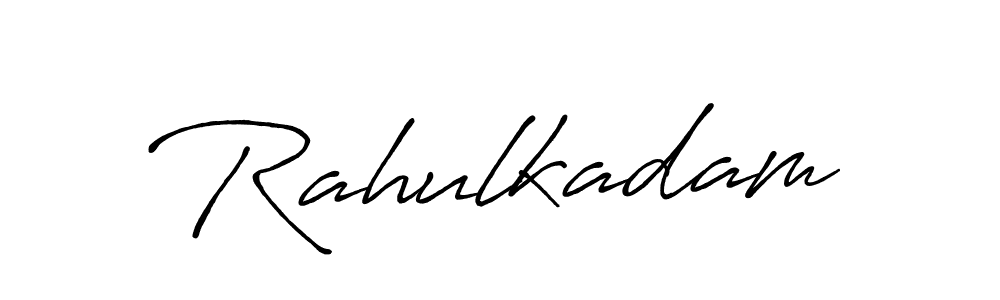 Use a signature maker to create a handwritten signature online. With this signature software, you can design (Antro_Vectra_Bolder) your own signature for name Rahulkadam. Rahulkadam signature style 7 images and pictures png