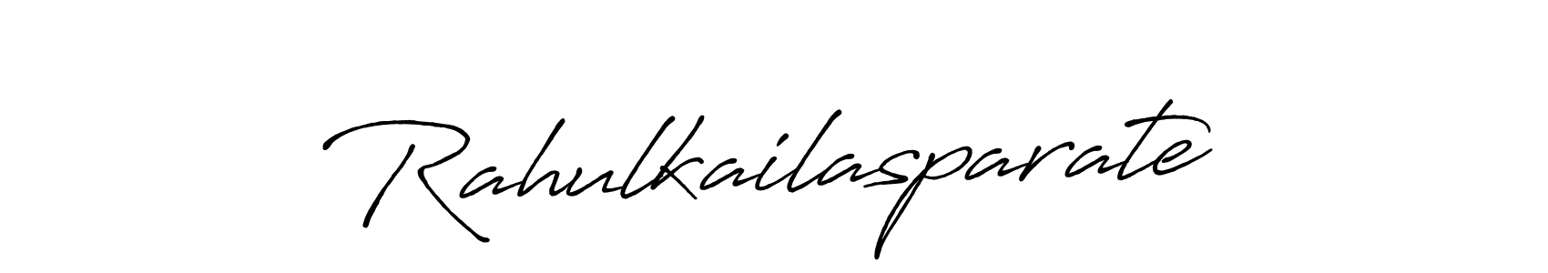 It looks lik you need a new signature style for name Rahulkailasparate. Design unique handwritten (Antro_Vectra_Bolder) signature with our free signature maker in just a few clicks. Rahulkailasparate signature style 7 images and pictures png