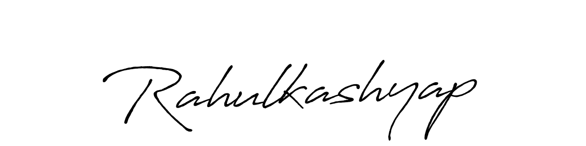 Rahulkashyap stylish signature style. Best Handwritten Sign (Antro_Vectra_Bolder) for my name. Handwritten Signature Collection Ideas for my name Rahulkashyap. Rahulkashyap signature style 7 images and pictures png