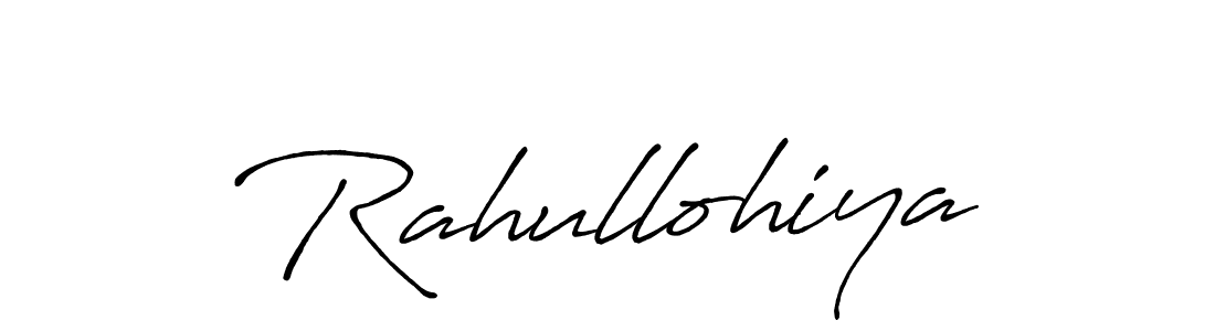 Antro_Vectra_Bolder is a professional signature style that is perfect for those who want to add a touch of class to their signature. It is also a great choice for those who want to make their signature more unique. Get Rahullohiya name to fancy signature for free. Rahullohiya signature style 7 images and pictures png