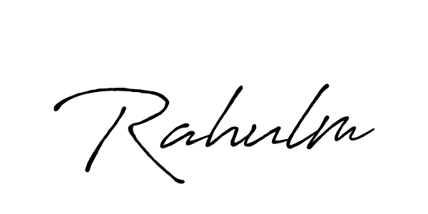 How to Draw Rahulm signature style? Antro_Vectra_Bolder is a latest design signature styles for name Rahulm. Rahulm signature style 7 images and pictures png