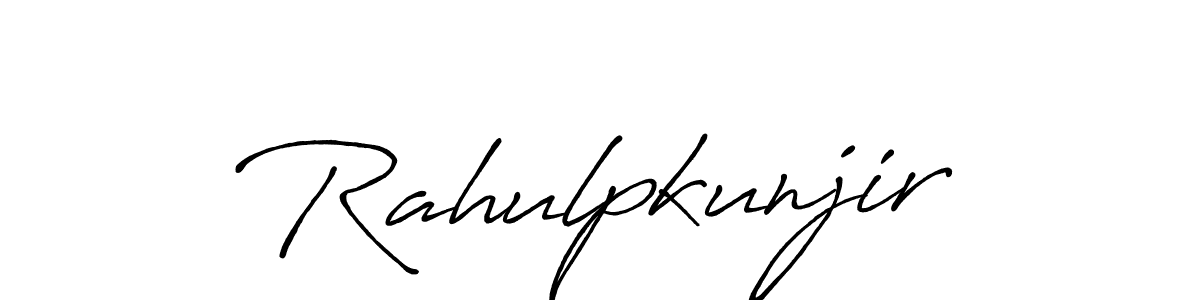 Also we have Rahulpkunjir name is the best signature style. Create professional handwritten signature collection using Antro_Vectra_Bolder autograph style. Rahulpkunjir signature style 7 images and pictures png