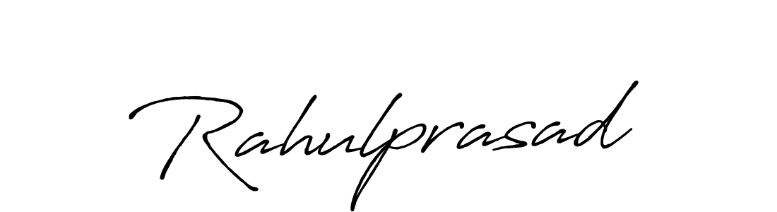 Make a beautiful signature design for name Rahulprasad. With this signature (Antro_Vectra_Bolder) style, you can create a handwritten signature for free. Rahulprasad signature style 7 images and pictures png