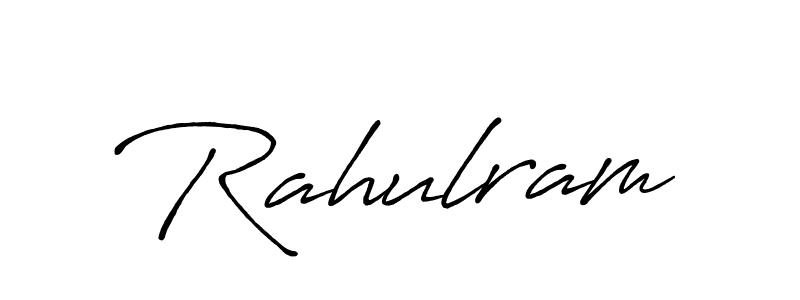 Make a beautiful signature design for name Rahulram. With this signature (Antro_Vectra_Bolder) style, you can create a handwritten signature for free. Rahulram signature style 7 images and pictures png